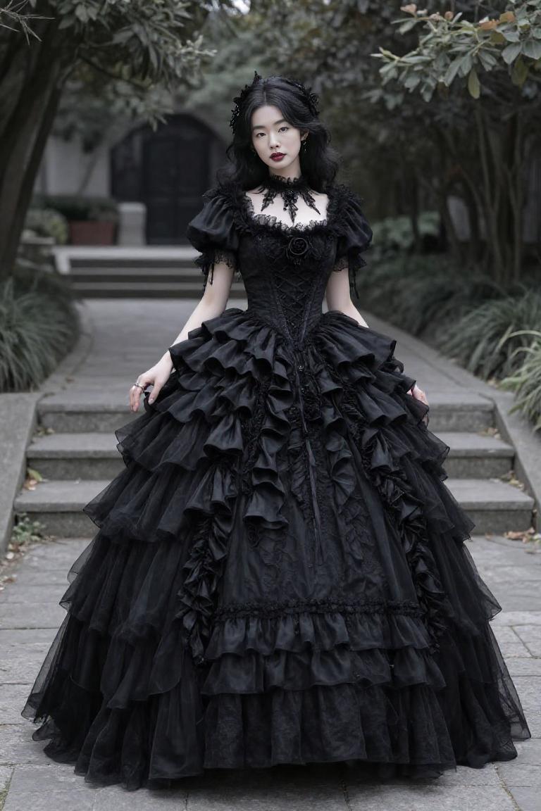 Photify AI prompt preview for Goth Girls pack - 240 - 2026-02-12T07:16:53.282Z