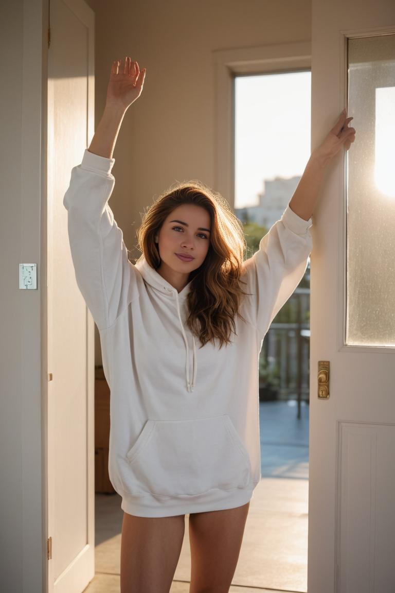 Photify AI prompt preview for Chic In Hoodie pack - 240 - 2025-05-31T00:21:17.724Z