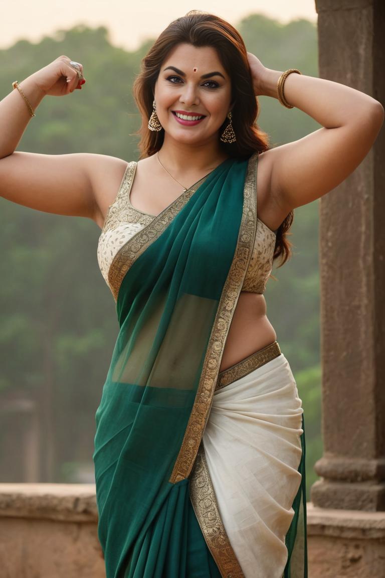 Photify AI prompt preview for Bbw Muse In Saree pack - 240 - 2025-05-31T00:17:16.571Z