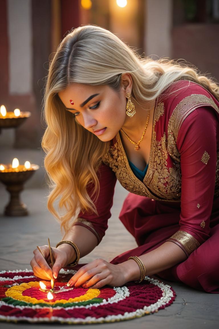 Photify AI prompt preview for Rangoli Radiance pack - 240 - 2026-04-03T17:19:56.451Z