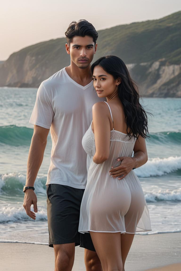 Photify AI prompt preview for Couple At The Beach pack - 240 - 2025-05-24T22:31:36.890Z
