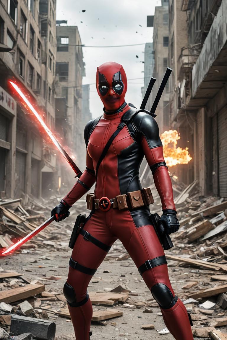 Photify AI prompt preview for Deadpool pack - 240 - 2025-04-26T21:26:29.131Z