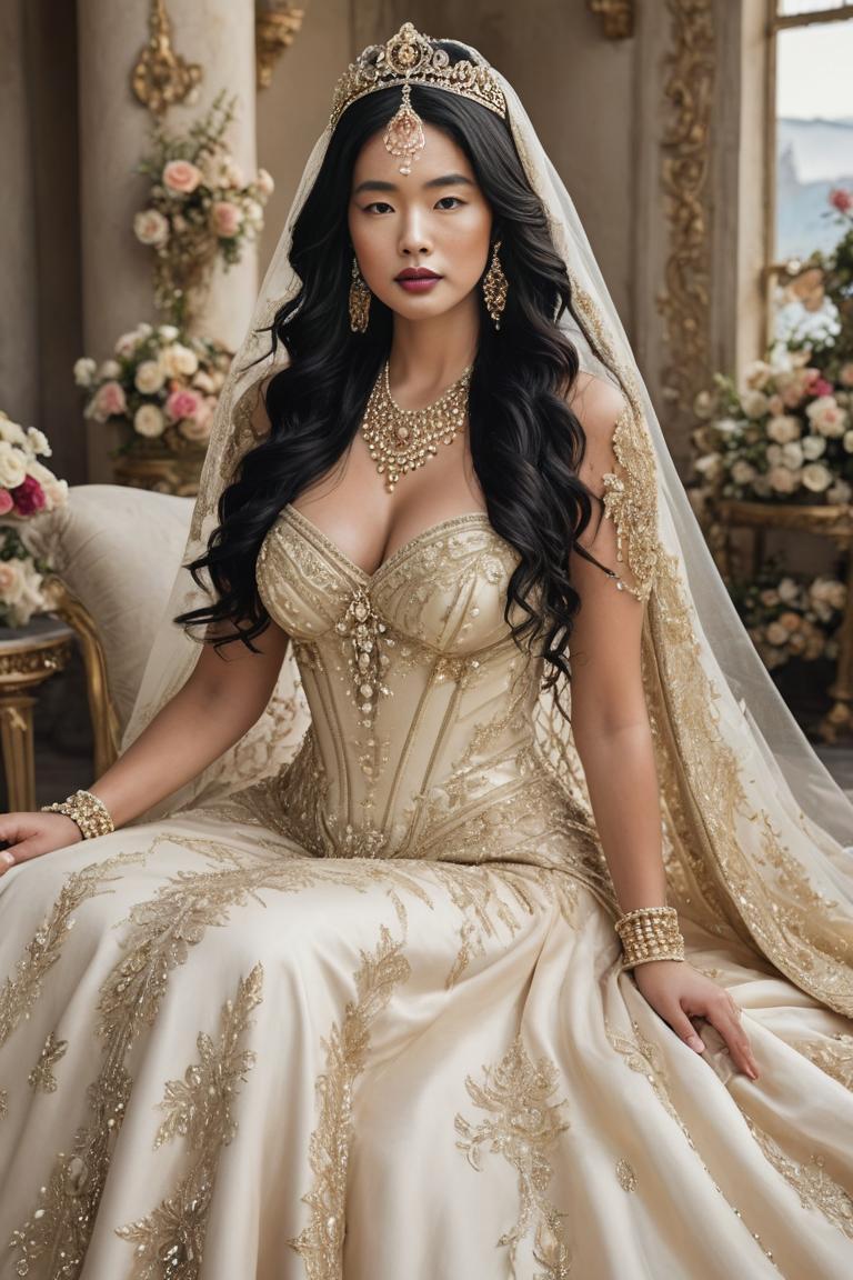 Photify AI prompt preview for Bold And Bright Wedding Dresss pack - 240 - 2025-04-28T02:47:11.859Z