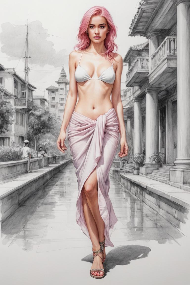 Photify AI prompt preview for Sketch Girl pack - 240 - 2025-05-31T00:08:06.107Z