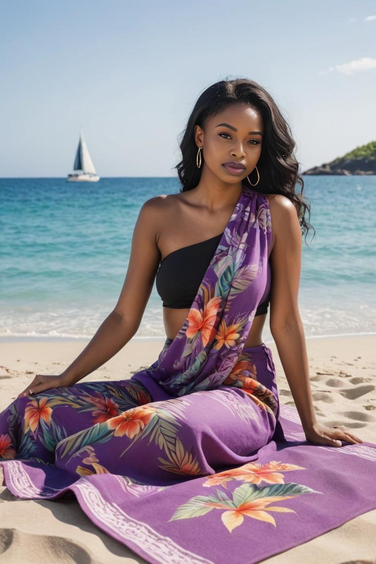 Photify AI prompt preview for Colorful Beach Towels pack - 240 - 2025-07-21T15:03:01.421Z