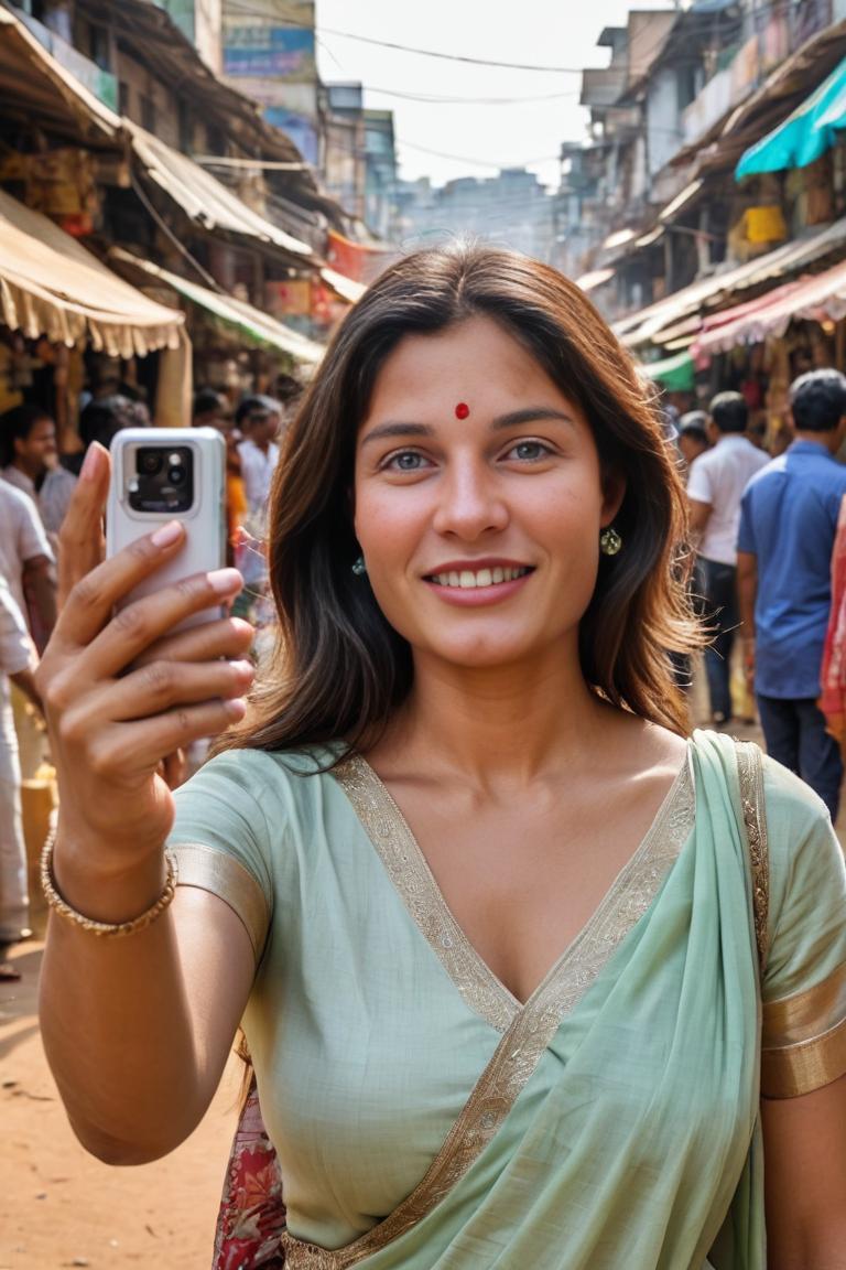 Photify AI prompt preview for Bengali Woman Selfie pack - 240 - 2025-04-26T21:16:47.095Z