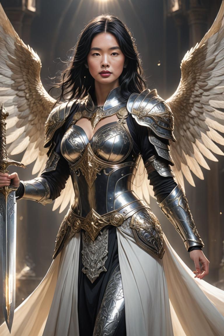 Photify AI prompt preview for Angelic Warrior pack - 240 - 2025-07-10T21:33:15.220Z