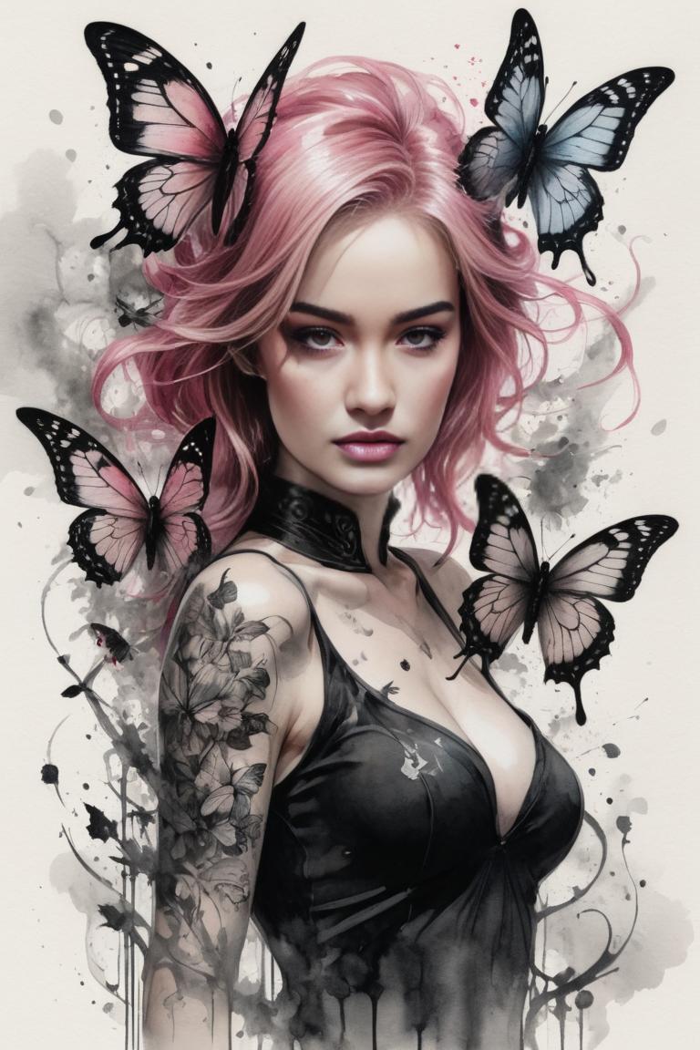 Photify AI prompt preview for Butterfly Fly Away pack - 240 - 2025-04-21T10:39:37.312Z