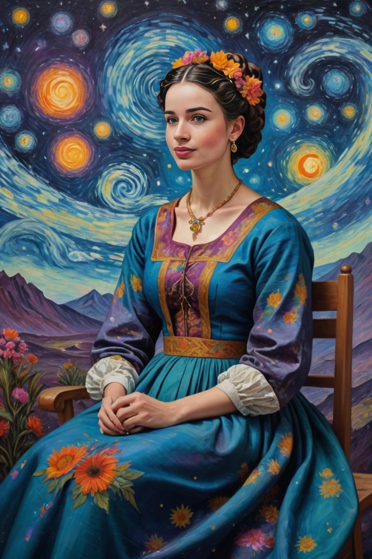 Photify AI prompt preview for Frida Kahlo In Space 🌼☄️🔭 pack - 240 - 2025-05-09T04:36:02.190Z