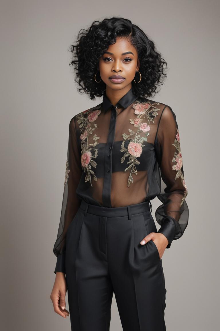 Photify AI prompt preview for Fashion Forward Organza pack - 240 - 2025-05-31T00:27:27.257Z