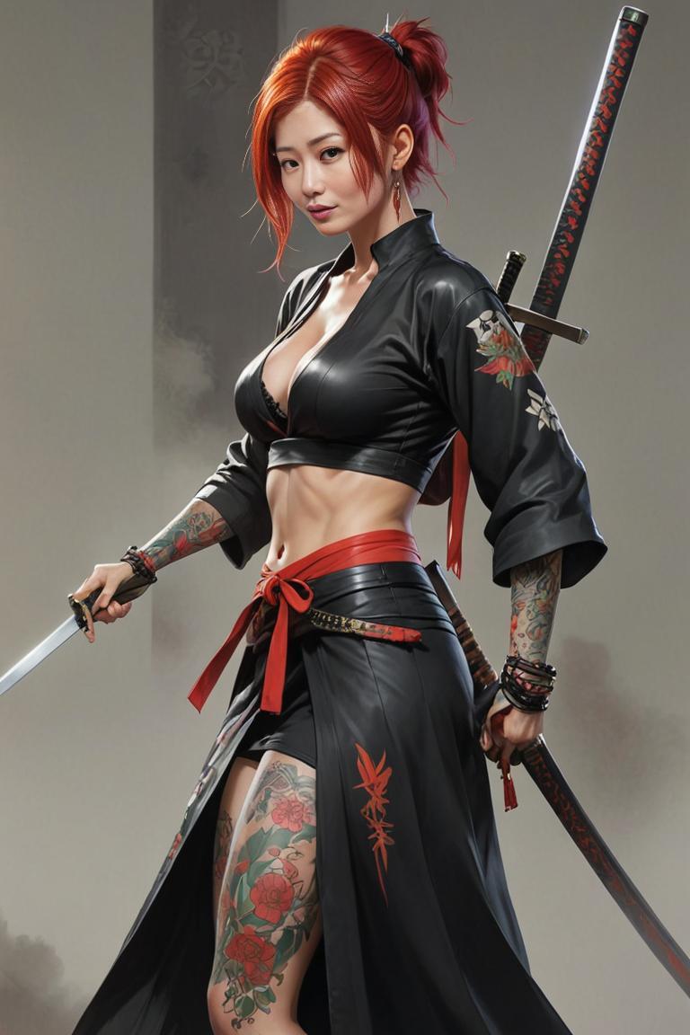 Photify AI prompt preview for (gta) Samurai Seduction pack - 240 - 2025-05-31T00:22:20.392Z