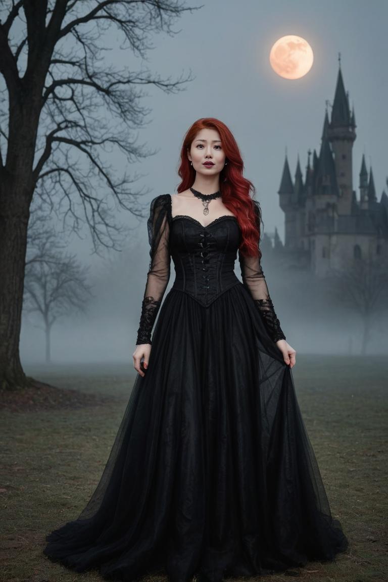 Photify AI prompt preview for Gothic Night Tim Burton Style pack - 240 - 2025-04-27T05:59:05.508Z