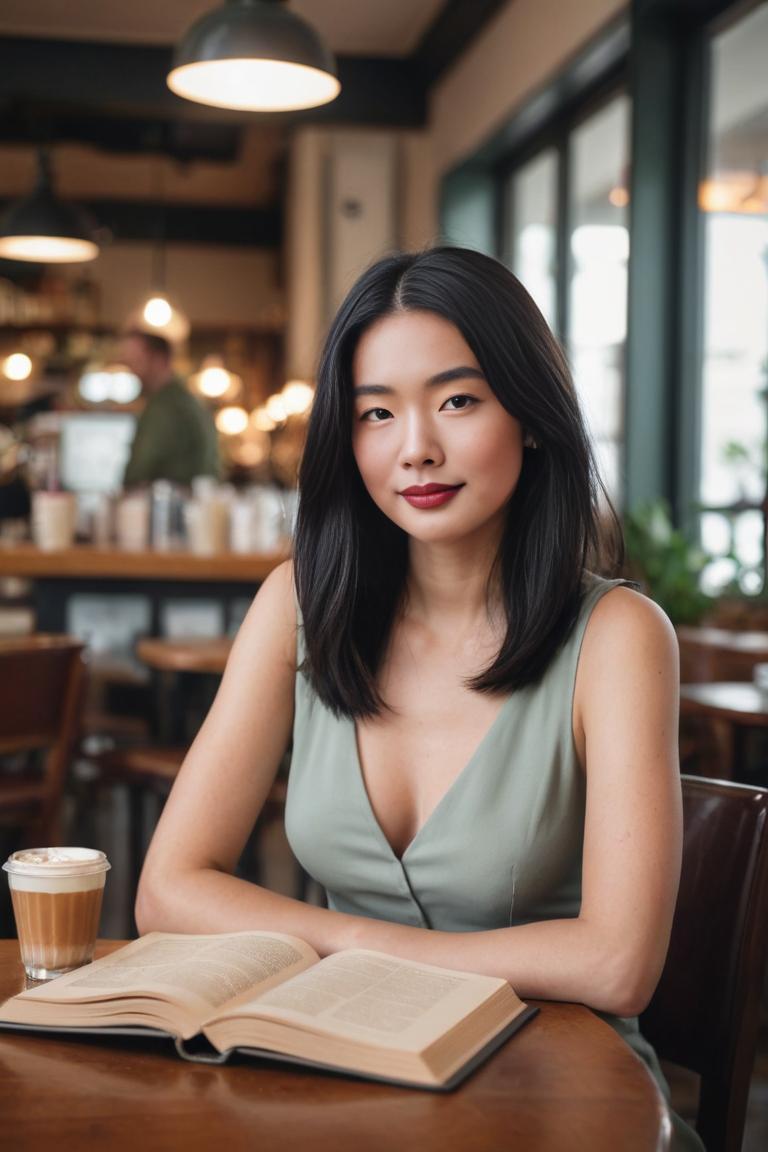 Photify AI prompt preview for Coffe And Book Portrait pack - 240 - 2025-05-23T03:05:07.128Z