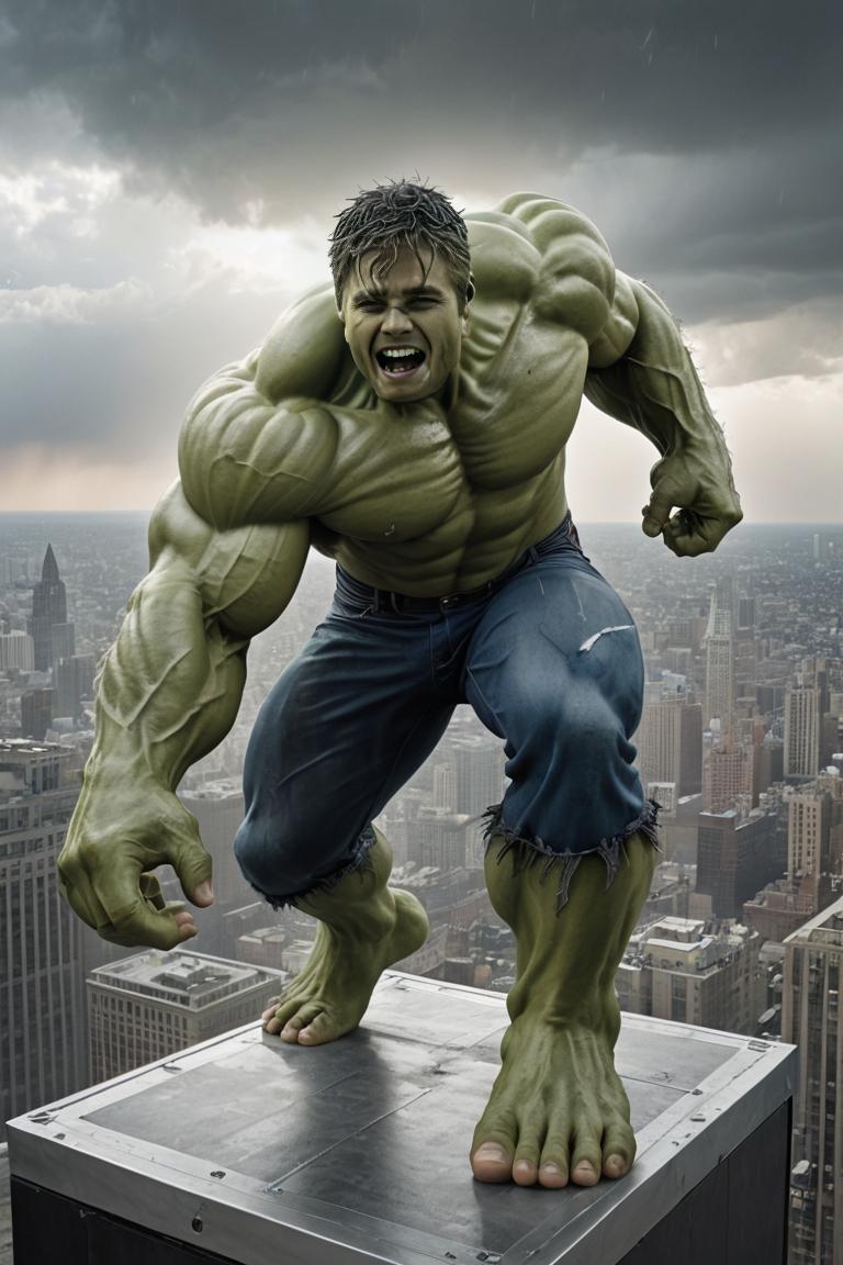Photify AI prompt preview for Hulk Battle pack - 240 - 2025-04-27T17:09:37.991Z
