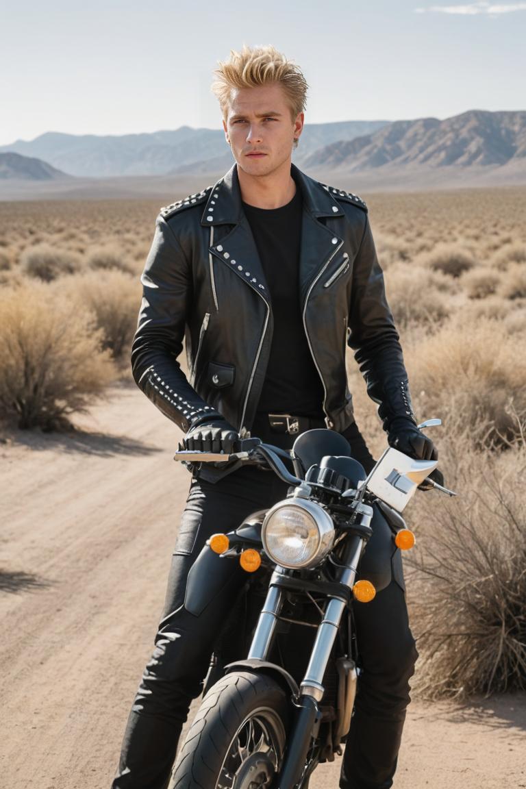 Photify AI prompt preview for Desert Biker pack - 240 - 2025-05-10T04:25:54.769Z