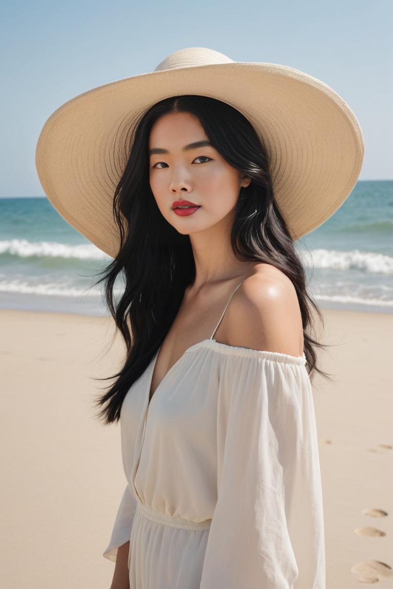 Photify AI prompt preview for Beach Hat Styles pack - 240 - 2025-07-01T00:08:08.187Z