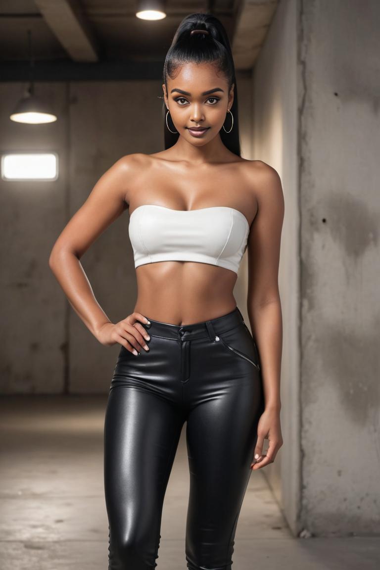 Photify AI prompt preview for Black Leather Pants pack - 240 - 2025-05-09T08:20:52.548Z