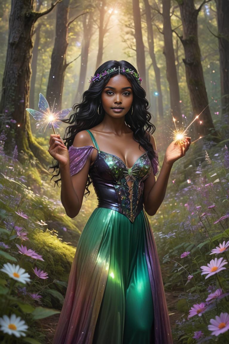 Photify AI prompt preview for Enchanted Pixie pack - 240 - 2025-04-27T07:44:37.398Z