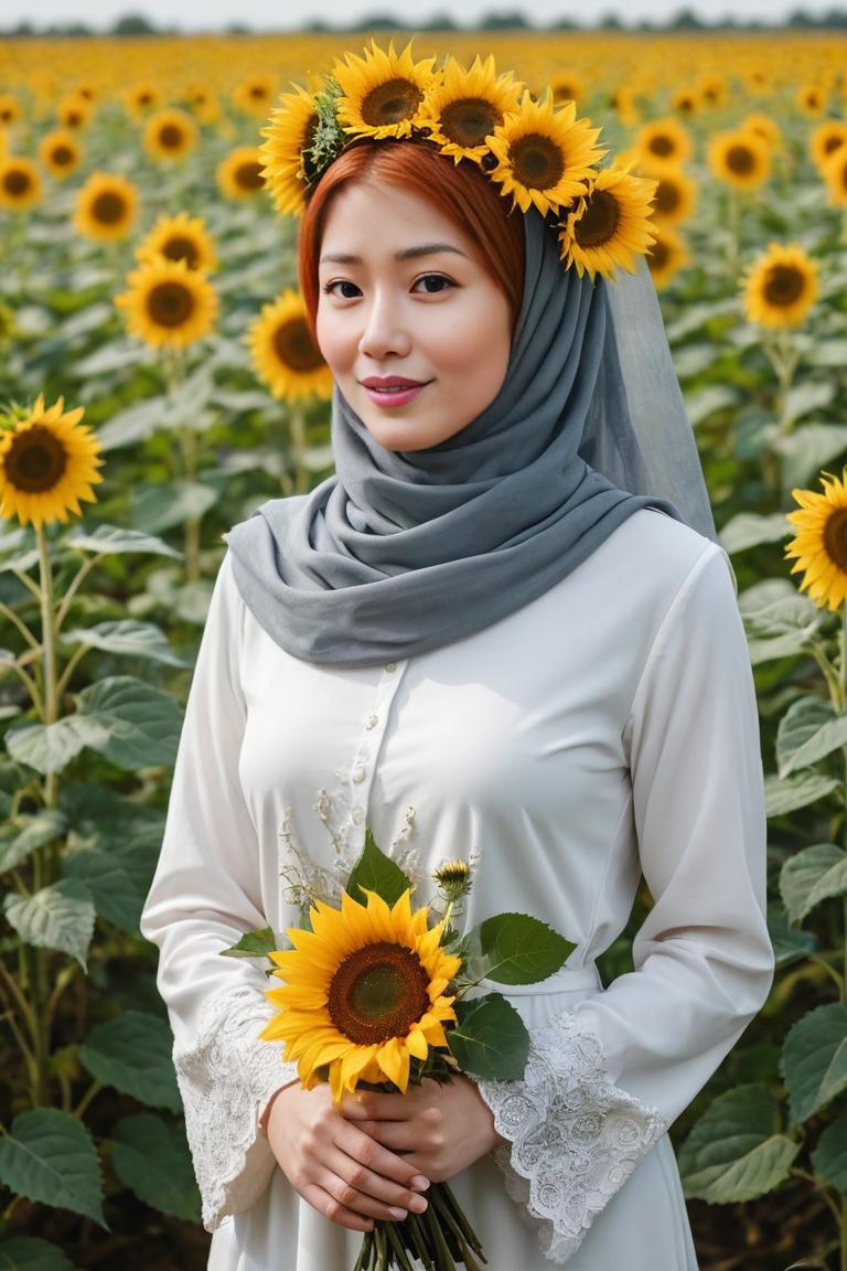 Photify AI prompt preview for Hijab And Flowers pack - 240 - 2025-05-31T00:03:02.689Z