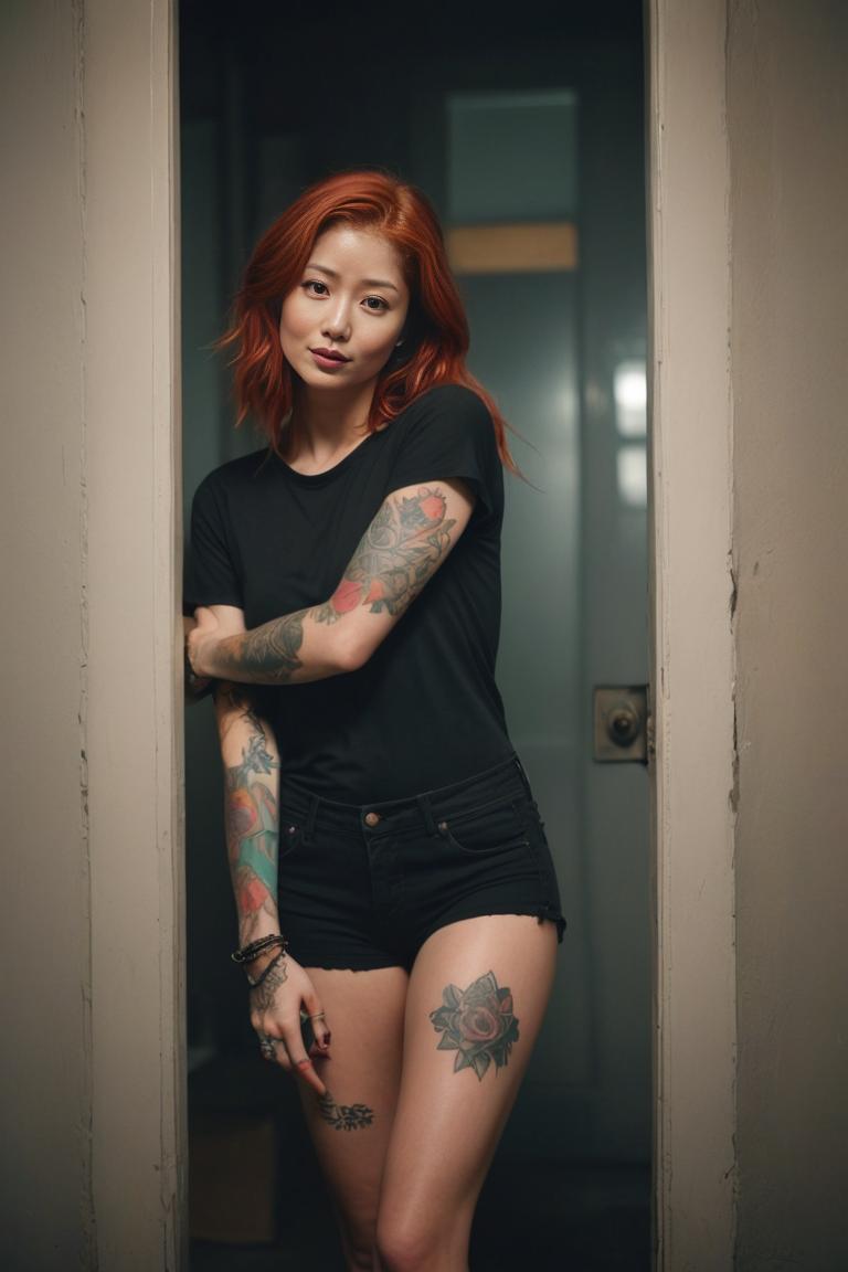 Photify AI prompt preview for Girl With Colorful Tattoos pack - 240 - 2025-05-31T00:24:22.875Z