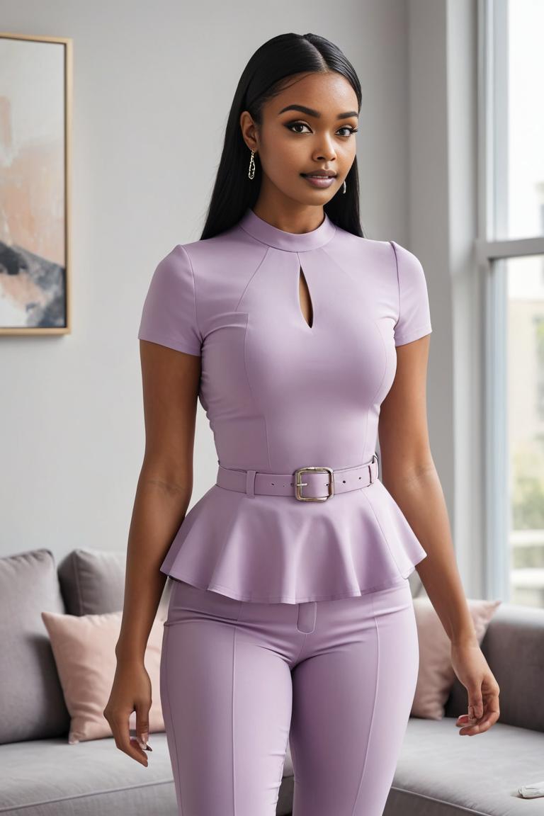 Photify AI prompt preview for Modern Woman In Purple pack - 240 - 2025-04-24T01:05:16.896Z