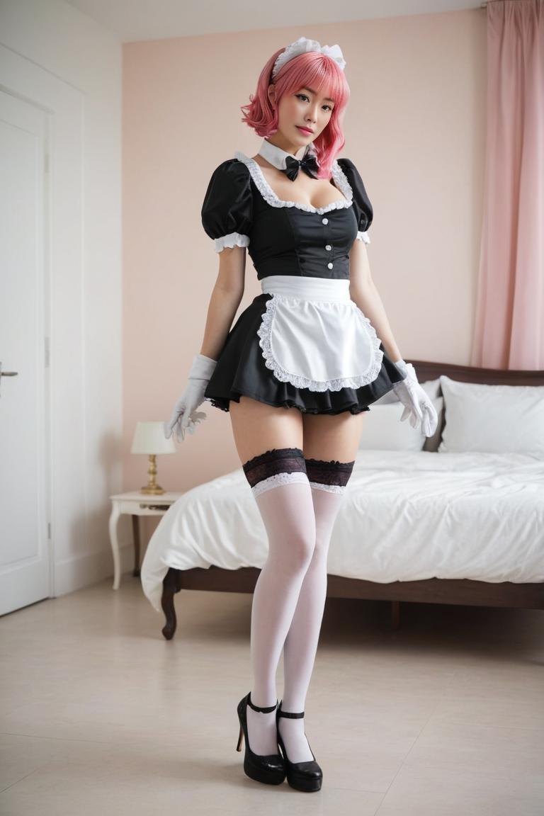 Photify AI prompt preview for French Maid pack - 240 - 2025-05-24T12:52:32.030Z
