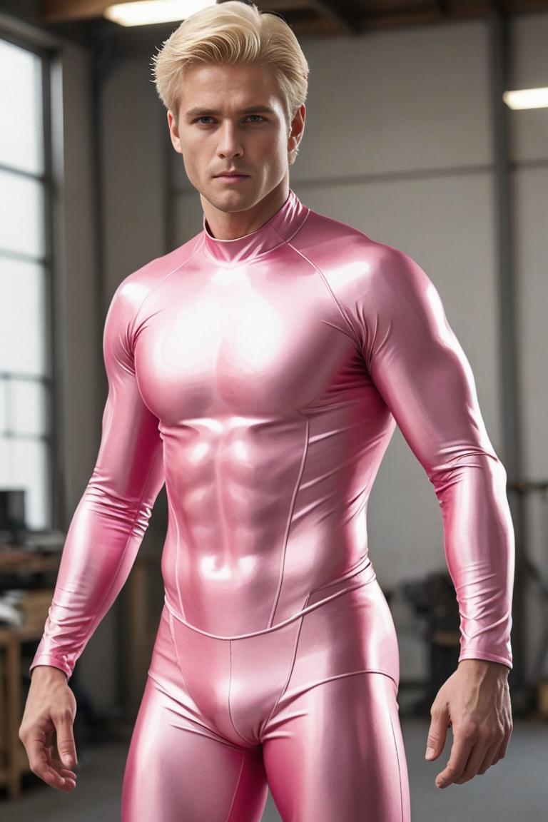 Photify AI prompt preview for Pink Spandex Gay Hero pack - 240 - 2025-05-31T00:30:32.590Z