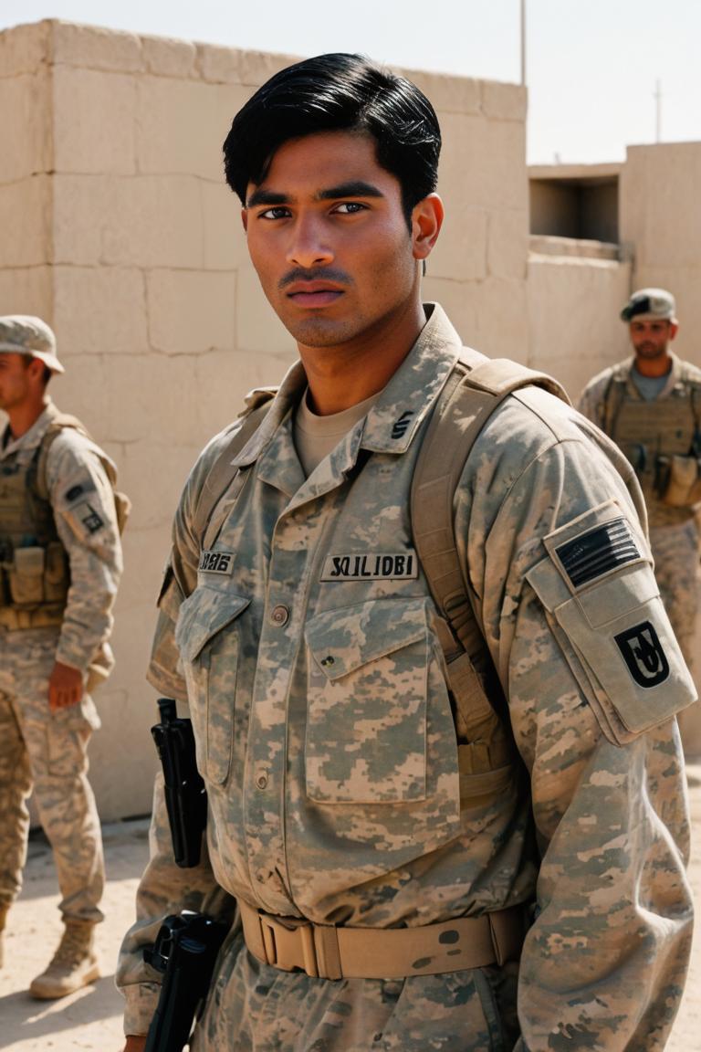 Photify AI prompt preview for American Soldier In War Zone pack - 240 - 2025-05-24T22:51:53.734Z