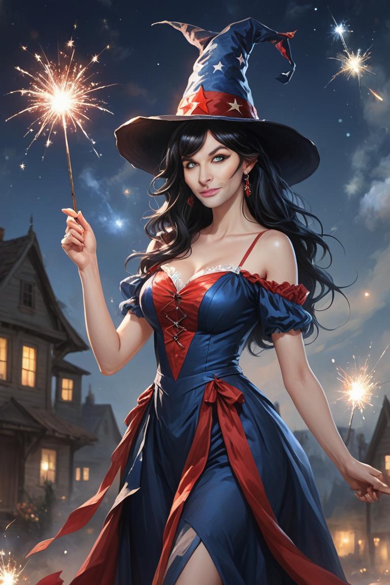 Photify AI prompt preview for Witchy 4th Of July pack - 240 - 2025-08-01T09:06:45.055Z