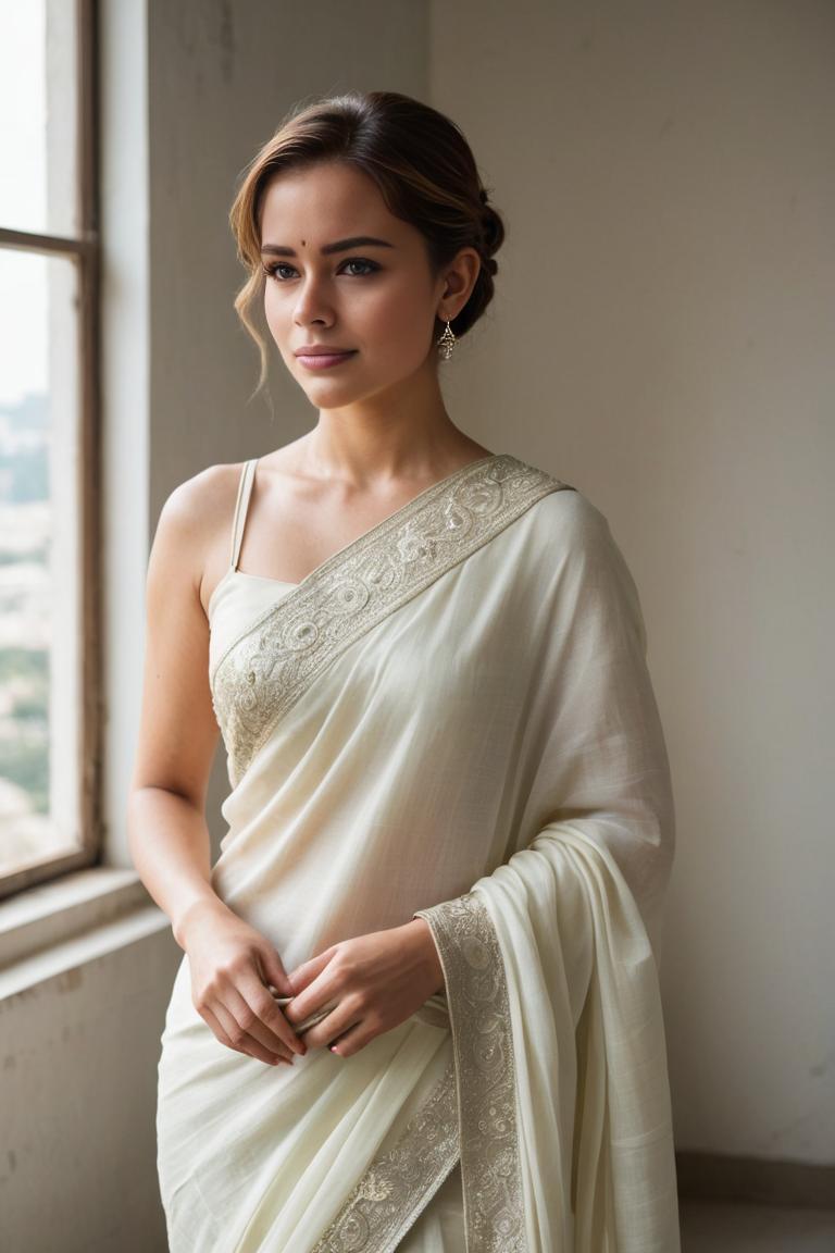 Photify AI prompt preview for Icons In Saree pack - 240 - 2025-04-30T22:27:16.263Z