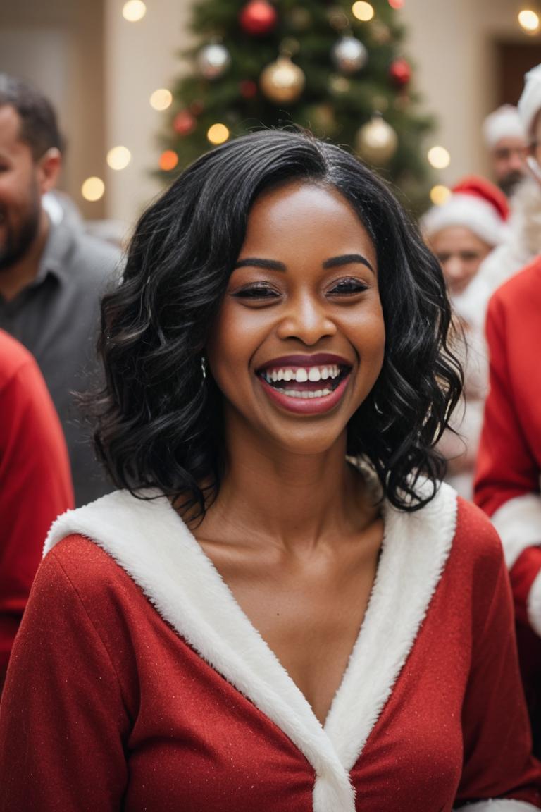 Photify AI prompt preview for Modern Mrs. Claus pack - 240 - 2025-12-04T20:18:17.984Z