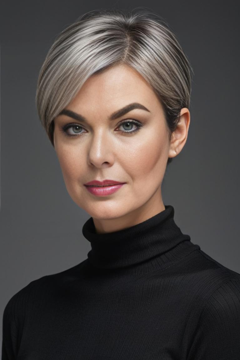 Photify AI prompt preview for Studio Headshots Hairstyles pack - 240 - 2025-05-31T00:37:11.191Z