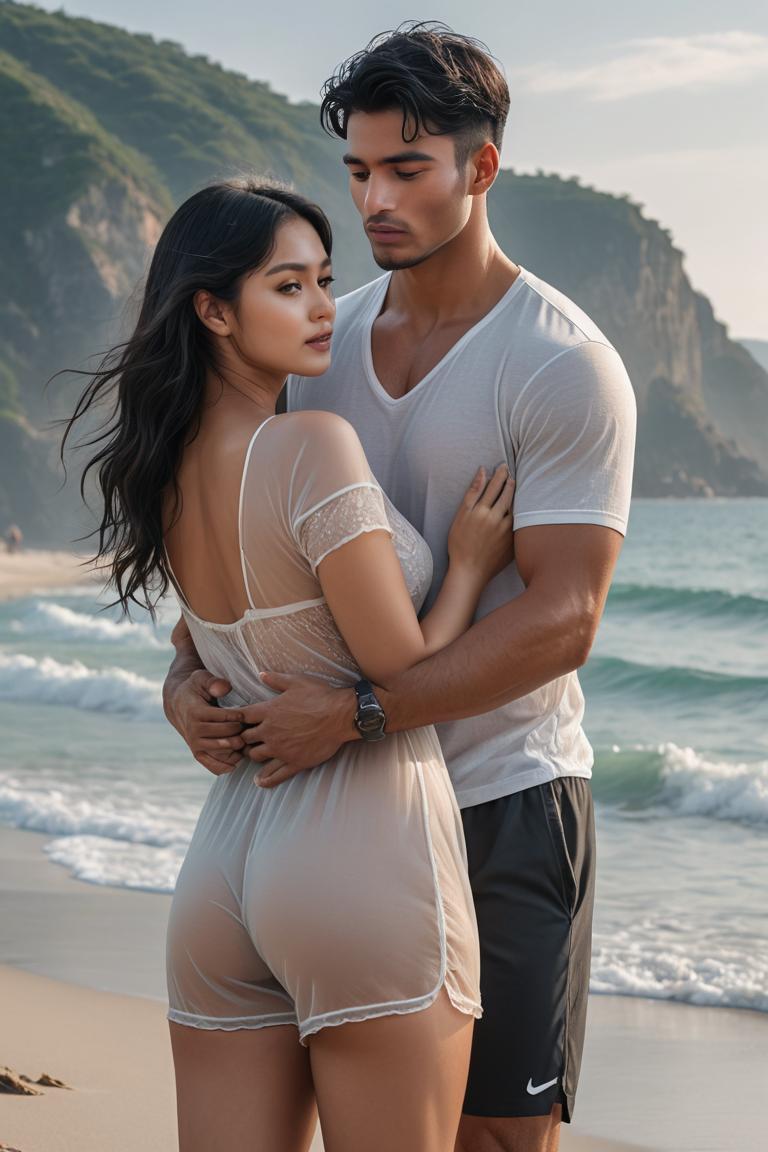 Photify AI prompt preview for Couple At The Beach pack - 240 - 2025-05-24T22:31:36.890Z