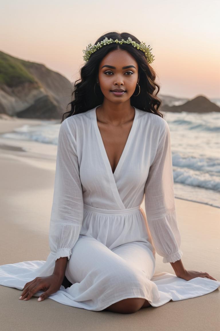 Photify AI prompt preview for Linen Beach Sunrise pack - 240 - 2025-04-24T01:15:33.193Z