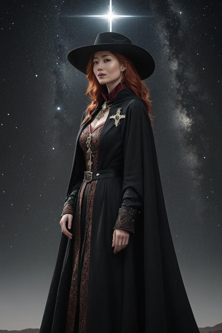 Photify AI prompt preview for Galactic Cowgirl pack - 240 - 2025-07-07T19:45:32.476Z