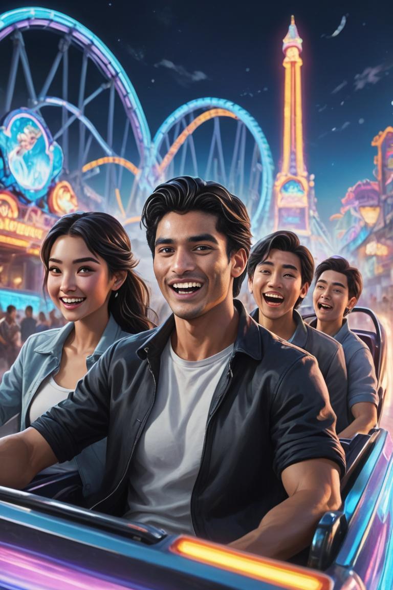 Photify AI prompt preview for Theme Park Fun pack - 240 - 2025-10-30T18:33:24.227Z