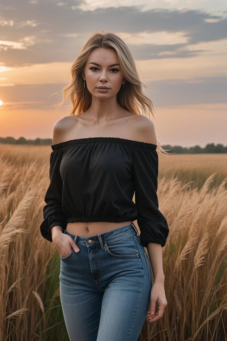 Photify AI prompt preview for Countryside Sunset pack - 240 - 2025-05-31T00:37:08.643Z