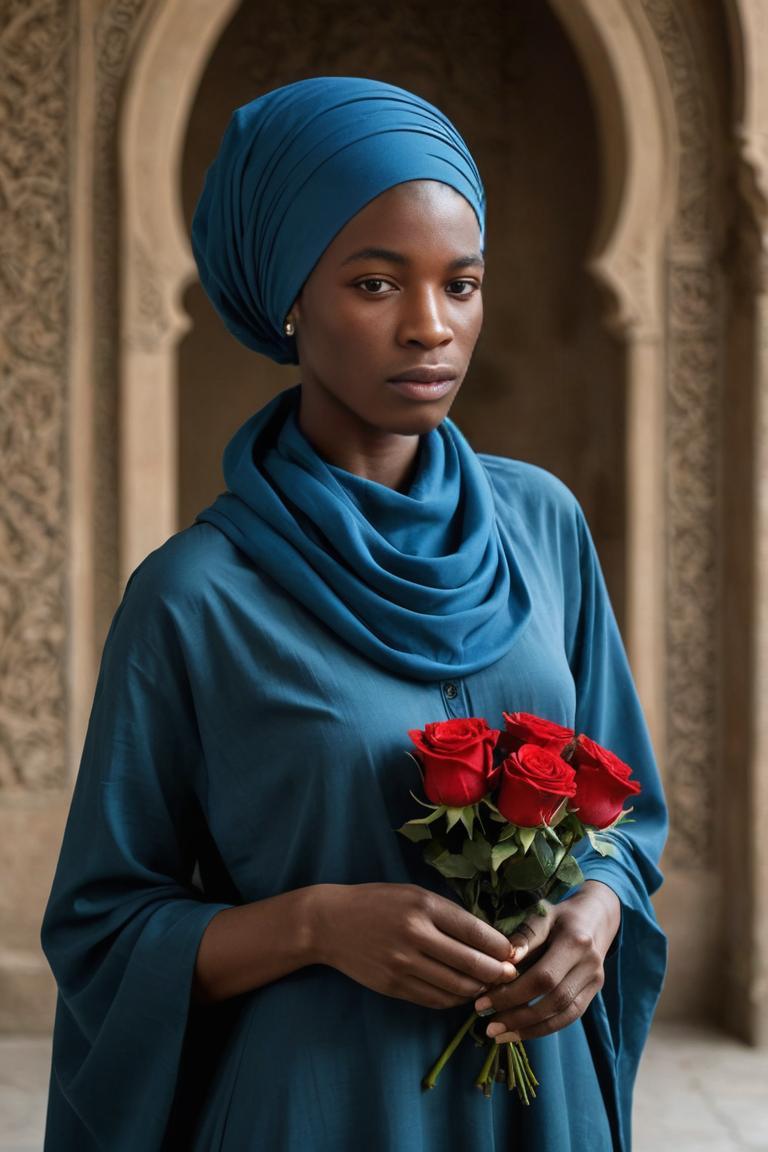 Photify AI prompt preview for Hijab And Flowers pack - 240 - 2025-05-31T00:03:02.689Z