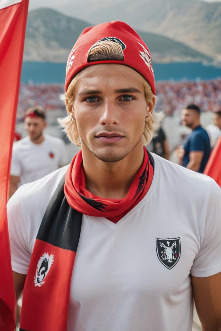 Photify AI prompt preview for Albanian Team Spirit pack - 240 - 2025-10-30T23:09:35.891Z