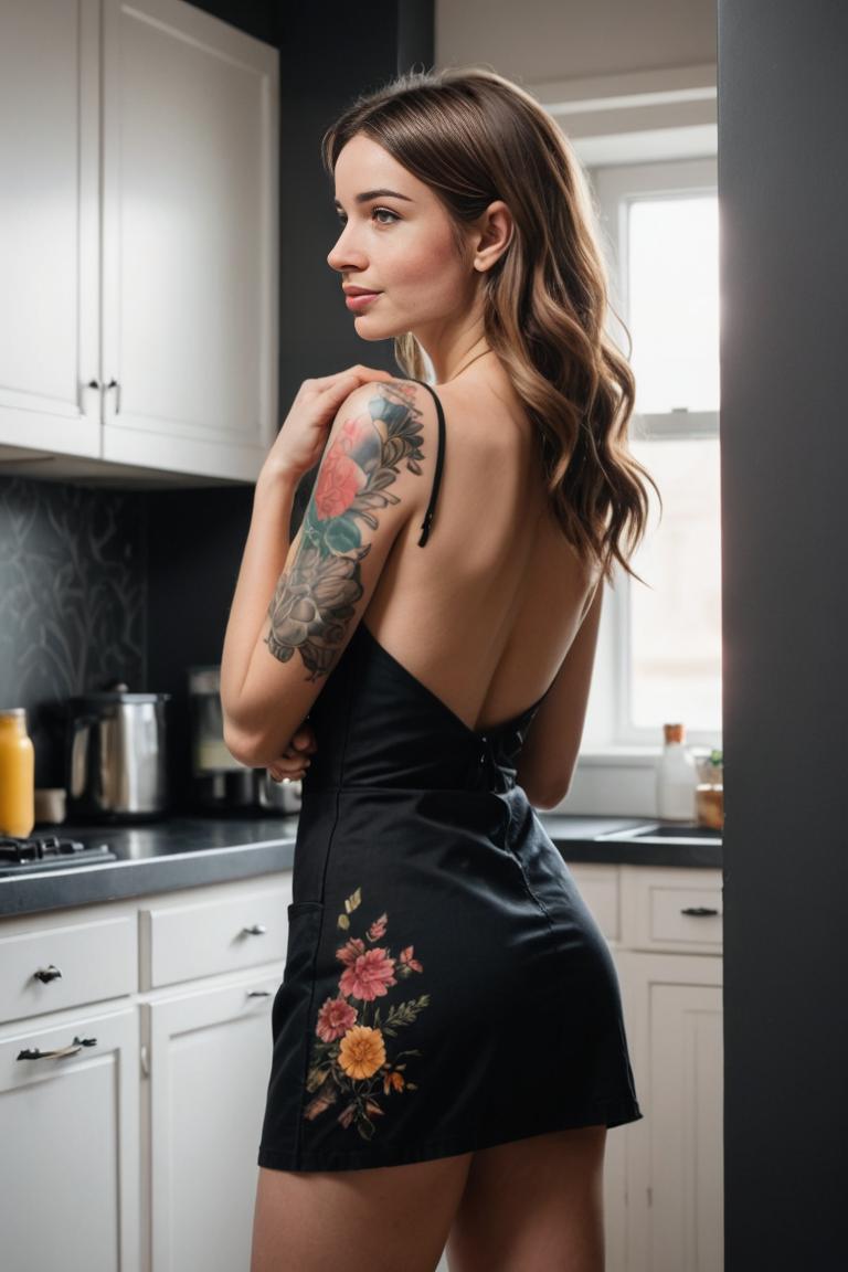 Photify AI prompt preview for Girl With Colorful Tattoos pack - 240 - 2025-05-31T00:24:22.875Z