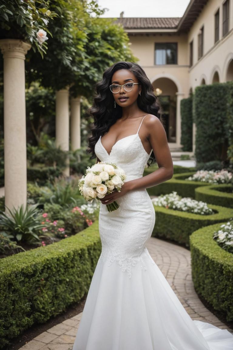 Photify AI prompt preview for Wedding Curvy Bride With Glasses pack - 240 - 2025-04-28T19:07:29.583Z