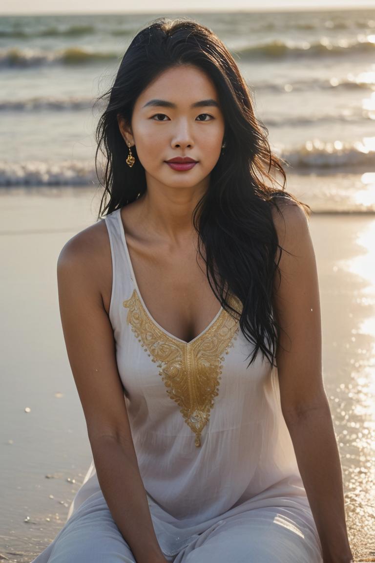 Photify AI prompt preview for Ethereal Beach Muse pack - 240 - 2025-04-18T19:00:39.096Z