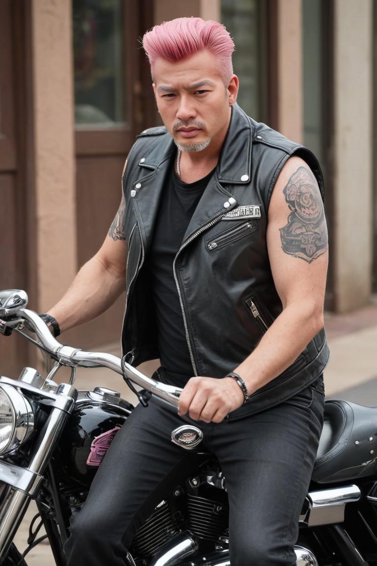 Photify AI prompt preview for Greasers On Harleys pack - 240 - 2025-05-30T23:47:38.303Z