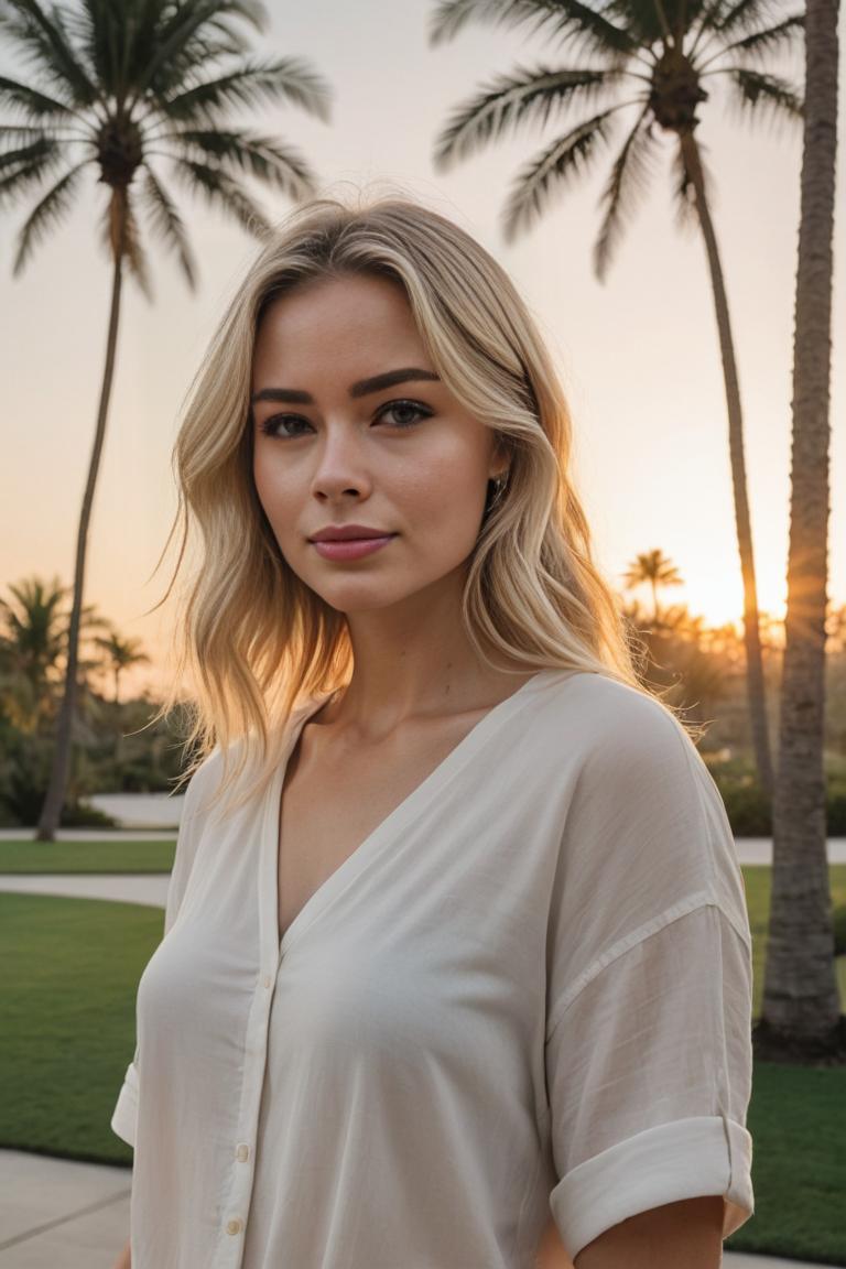 Photify AI prompt preview for Sunset Portraits pack - 240 - 2025-10-01T03:43:53.898Z