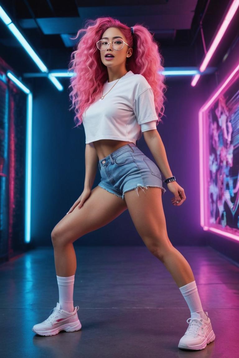 Photify AI prompt preview for Neon Fashion Style pack - 240 - 2025-05-31T00:26:25.741Z