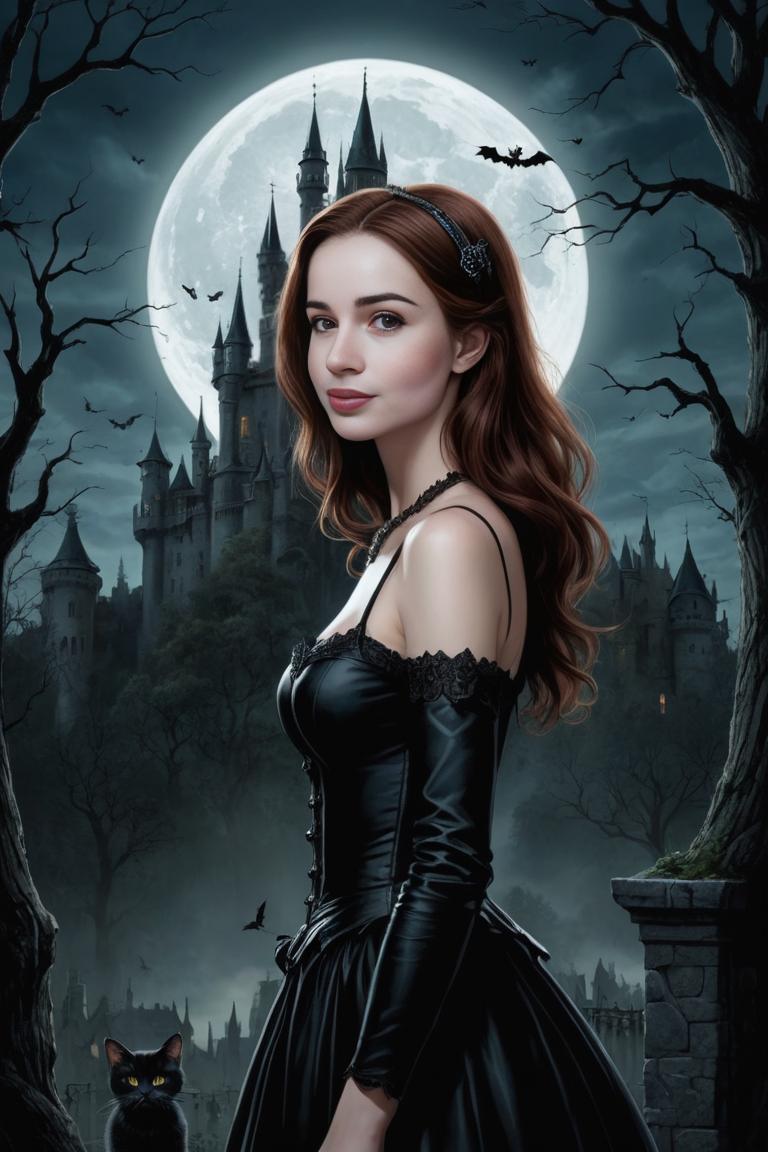 Photify AI prompt preview for Gothic Night Tim Burton Style pack - 240 - 2025-04-27T05:59:05.508Z