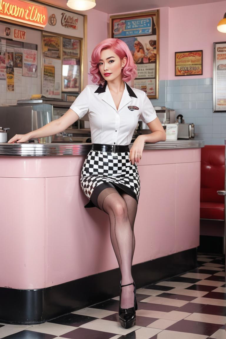 Photify AI prompt preview for Latex Waitress pack - 240 - 2025-04-19T02:31:04.456Z
