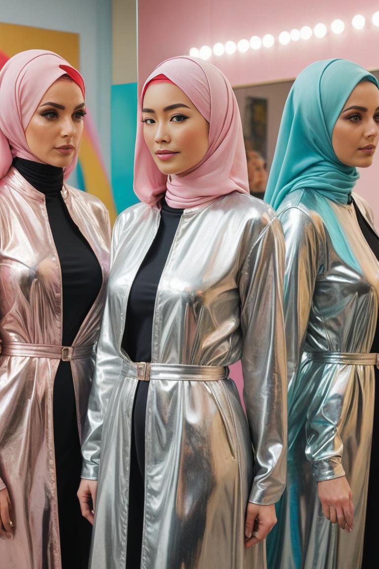 Photify AI prompt preview for Latex Hijab Fashion pack - 240 - 2025-07-12T03:09:35.978Z