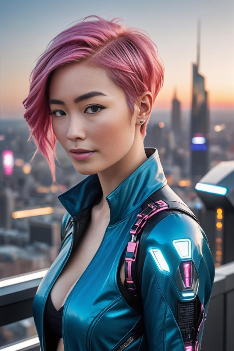 Photify AI prompt preview for Cyber Hair pack - 240 - 2025-11-11T08:26:12.947Z