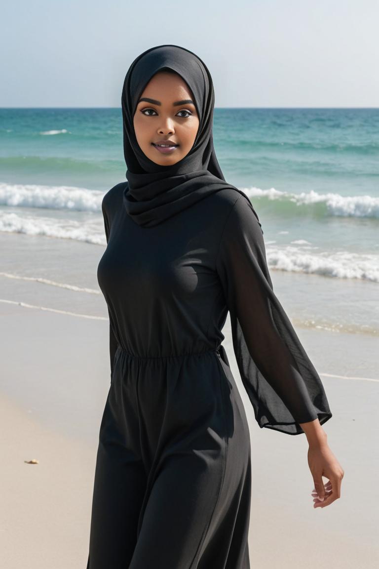 Photify AI prompt preview for Hijab Beach pack - 240 - 2025-05-31T00:15:11.097Z